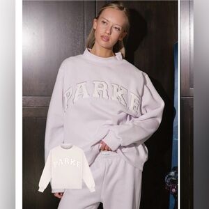 Lilac Parke Varsity Mockneck L/XL NWT